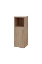 N 3 - 4DN kancelářská skříň, 1-dveřová/nika, levá, 1100x400x400, dub bardolino